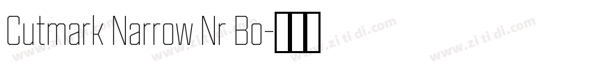 Cutmark Narrow Nr Bo字体转换